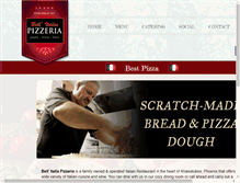 Tablet Screenshot of bellitaliapizzeria.com